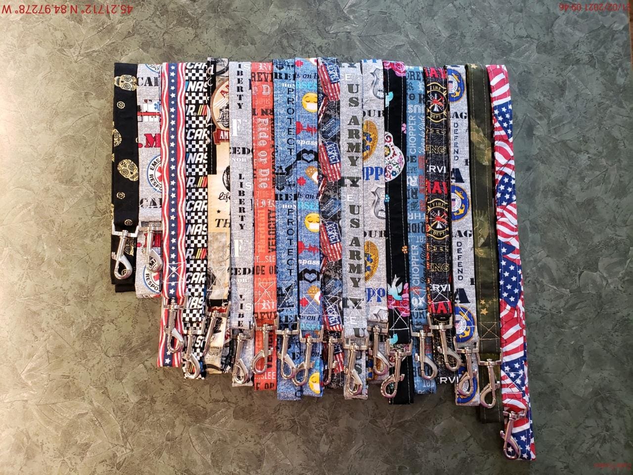 A bunch of different types of lanyards